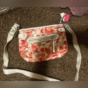 Like New Coach Y2K Pink Designer Handbag 2000s monogram  Purse coach logo